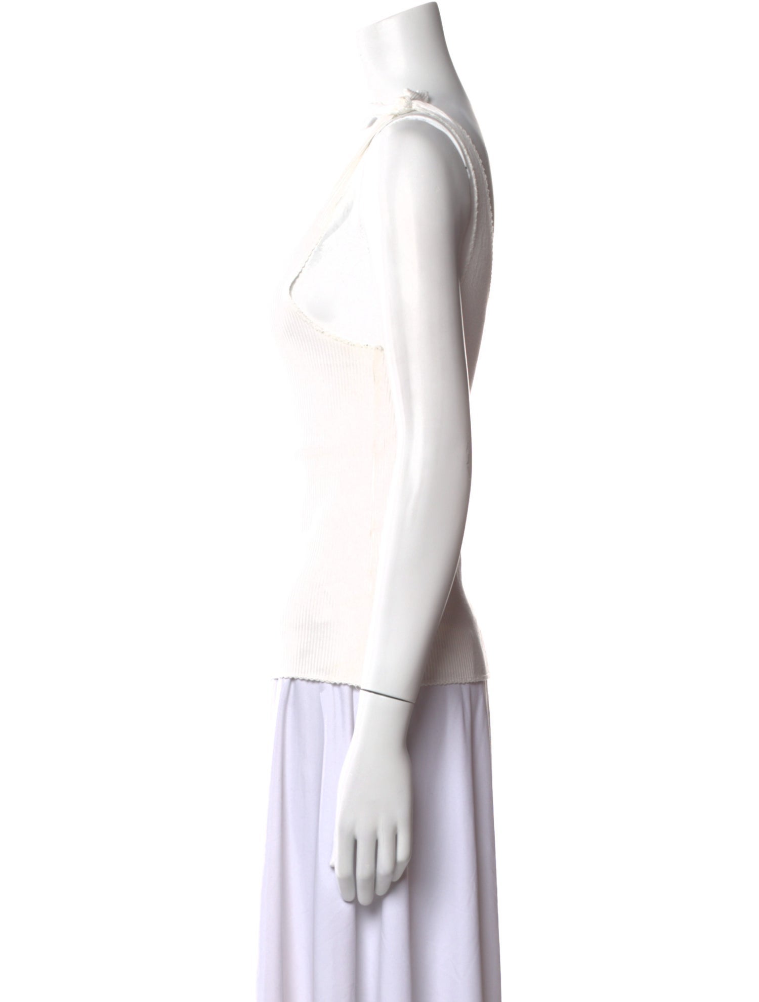 Sandro Square Neckline Sleeveless Top